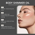 Body Glitter Oil Facial Fluid High Gloss Moisturizing Easy To Apply