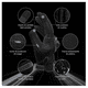 thumbnail image 2 of Guantes Proteccion Pantalla  Bloosom Táctil De Dedo Para Motocicleta Negro M, 2 of 4
