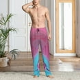 thumbnail image 2 of Pofeuu Pink Shark Pool Fantasy Print Men's Pajama Pants, Soft Lounge Pajama Pants with big pockets for Men Plaid Pj Bottoms-Large, 2 of 6