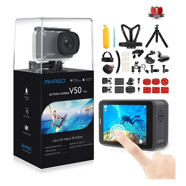 AKASO 4K/30fps 20MP V50 Pro WiFi Action Camera with EIS Touch Screen