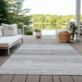 thumbnail image 6 of Addison Rugs Chantille Indoor/Outdoor Transitional Stripes Gray Washable Rectangle Rug, 8' x 10', 6 of 6