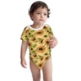 thumbnail image 3 of Balery Sunflowers Pattern Baby Climbing Clothes Infant Bodysuit Cute Infant Bodysuit Baby Romper-18 Months, 3 of 7