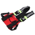 thumbnail image 2 of Bolsa de pecho impermeable de nailon multifuncional, chaleco reflectante de seguridad para herramientas para exteriores (rojo fluorescente verde), 2 of 10