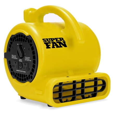 

Soleaire Super Fan Home Personal Portable High Velocity Floor Fan Yellow