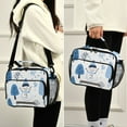 thumbnail image 5 of FORMRS Student Lunch Bag Insulated Reusable Cooler Box with Zipper Pockets, Simple Cartoon Snowmen, 5 of 9