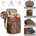 thumbnail image 5 of Travel Cooler Bag - Brown Cartoon Dinosaurs Fossils Pattern Camping Beer Cooler Backpack with Bottle Opener- Waterproof Insulated Picnic Backpacks - Cooler Bag for Beach, 5 of 6