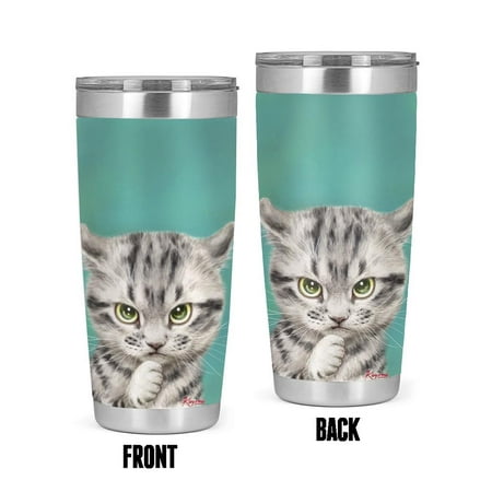 

Plotting Cat Tumbler -Kayomi Harai Designs 20 oz Stainless Steel Tumbler