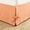 Orange#4, variant on Checkered Lace Up Bed Skirt for Twin Full Queen Box Spring - Dustproof Fabric Bed Base Cover Apron - Single Piece Bedding for Home Bedroom