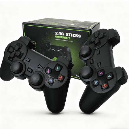 Retro Game Console Stick with 2.4GHz Wireless Controller, 9 Emulators 20000  Games (MAME/PS1), 4K HDMI Output, Plug & Play for TV/PC/Projector ​