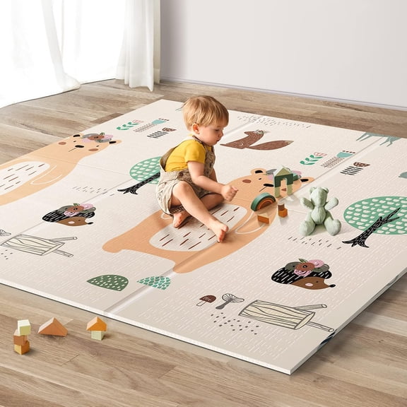 Foldable Baby Play Mat for Floor
