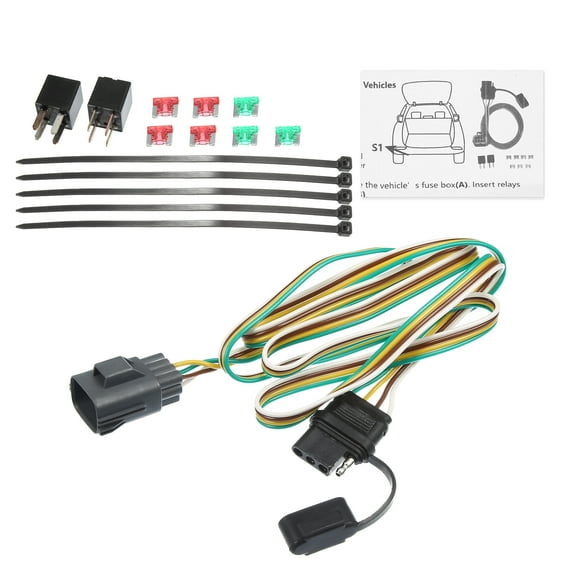Unique Bargains 1 Set 56245 4 Pin Trailer Wiring Harness Replacement for Chevrolet for Buick