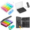 thumbnail image 4 of 21 compartments convenient 7 days a week individually packaged sealed moisture-proof plastic medicine box storage box, 4 of 6