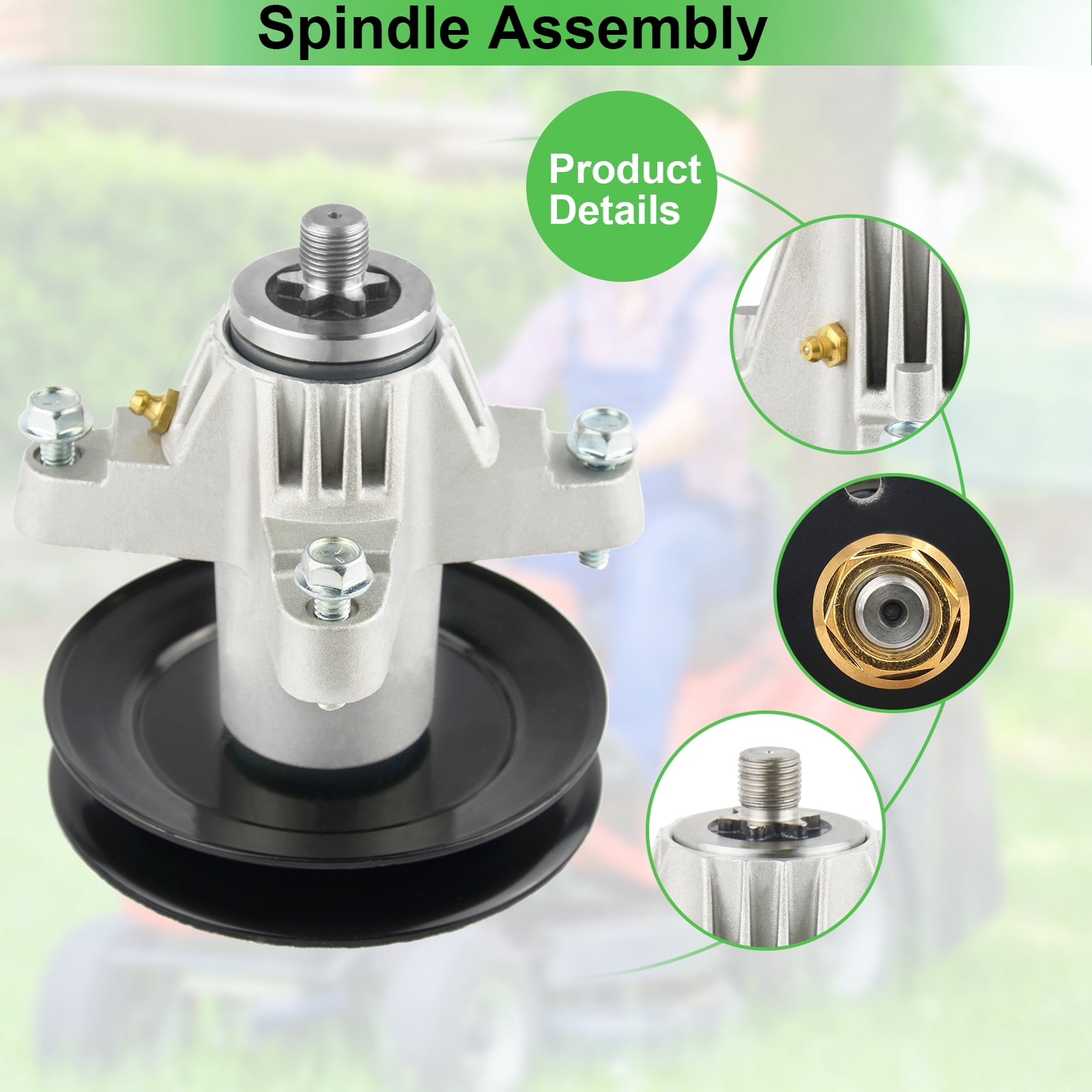 OakTen Replacement Mower Deck Spindle Assembly for Cub Cadet MTD Troy Bilt 618-04126 618-04126A 918-04125 918-04125B 918-04125C 918-04126 918-04126A 918-04126B 50 54 inch Deck