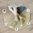 thumbnail image 2 of 5 Pairs Women's Floral Cotton Vintage Pattern Crew Novelty Ankle Ruffle Warm Casual Dress Socks, 2 of 6