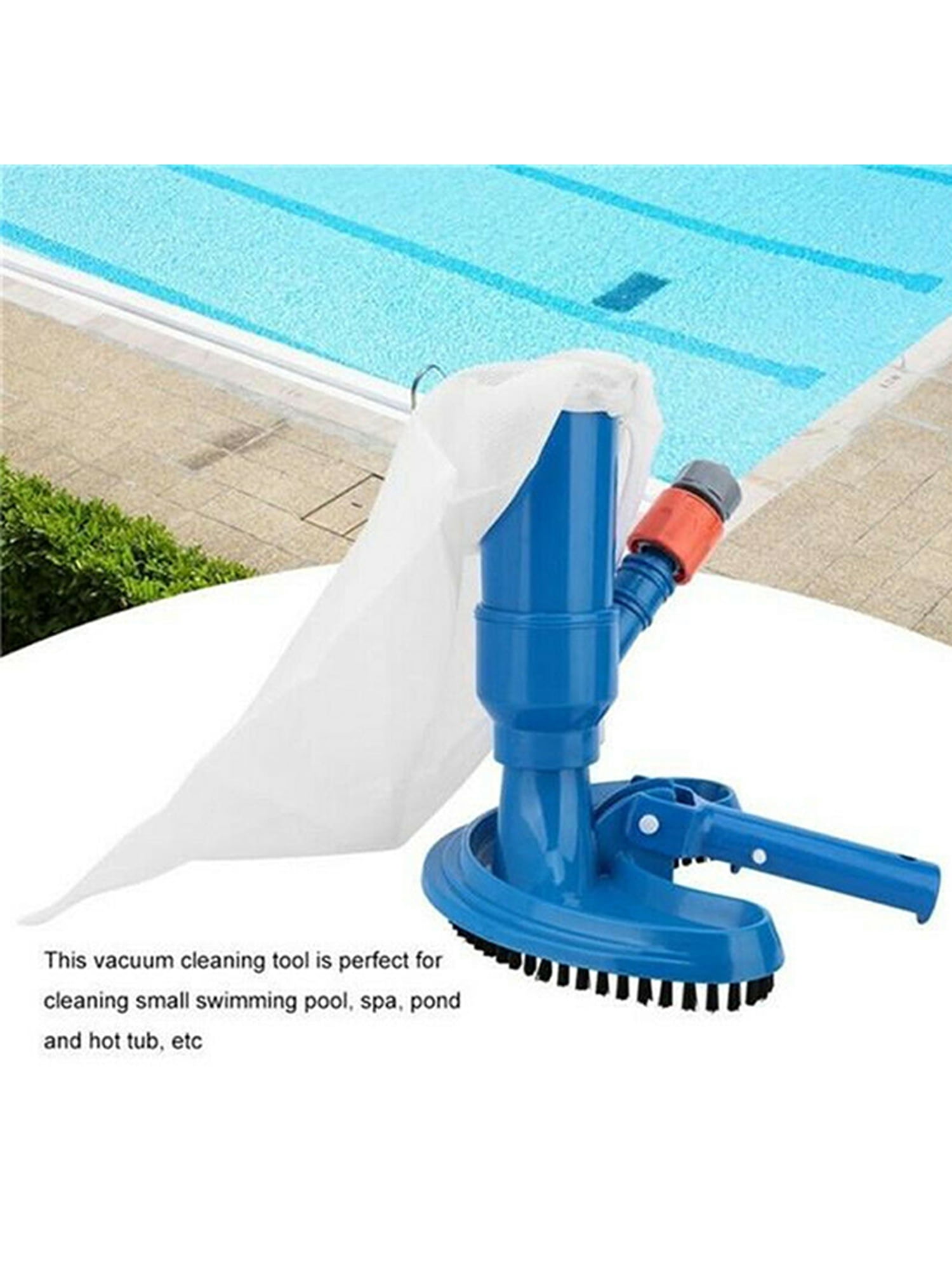 Portable Swimming Pool Vacuum Brush Cleaning Tool Spa Pond Fountain