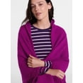thumbnail image 3 of Scenario Women's Fringe Shawl, Berry Bright, 3 of 4