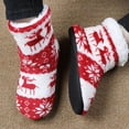 thumbnail image 2 of Innetofflor / Varma Jul Tofflor med Högt Skaft - Morgontofflor Red 39-41, 2 of 5