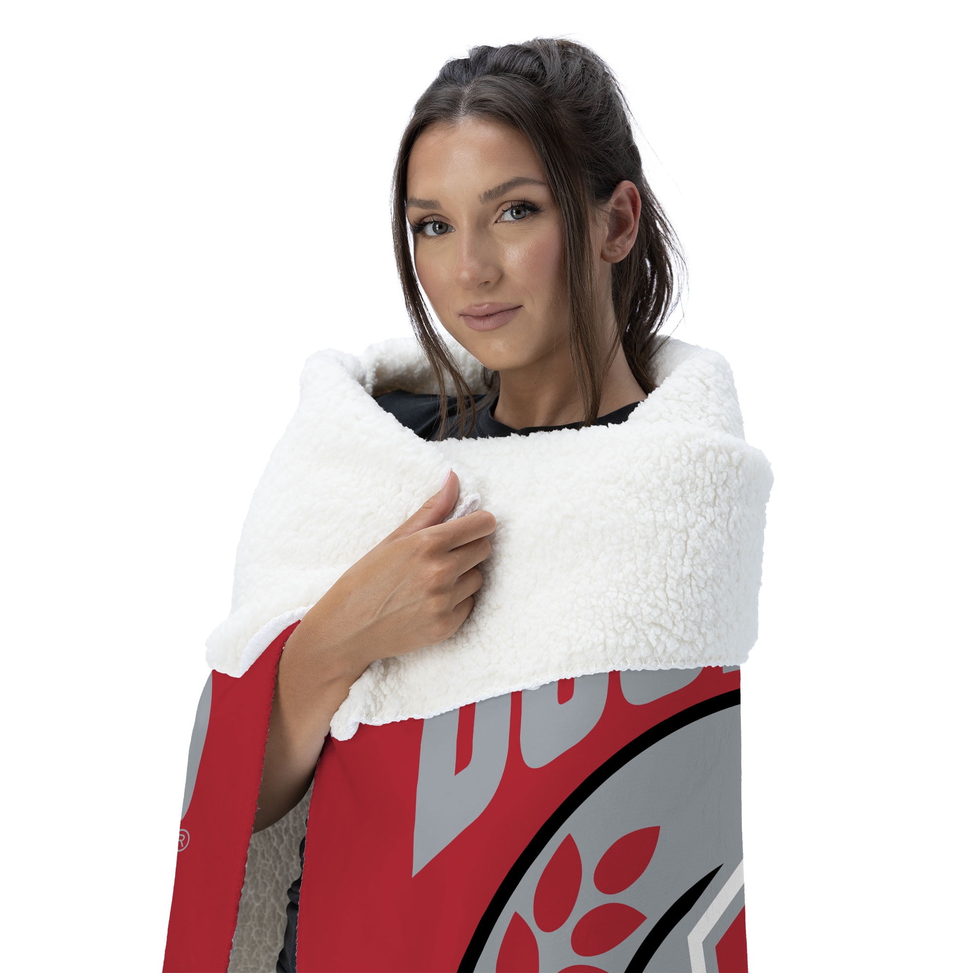 Ohio State NCAA Apex Silk Touch Sherpa Throw 50x60 inches