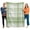 Green, Moss Green, Olive, Cream, variant on Flannel Throw Blanket for Couch Sofa Bed, Minimalist Black White Grey Plaid Soft Cozy Warm Fuzzy Blanket 40x50in