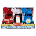 thumbnail image 6 of Melissa & Doug Toy Keys and Cars Wooden Rescue Vehicles and Garage (7 pcs), 6 of 11