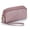 Lotus Purple, variant on Women Wallet Genuine Leather 3 Zipper Large Capacity Cellphone Pouch Clutch with Wristlet.