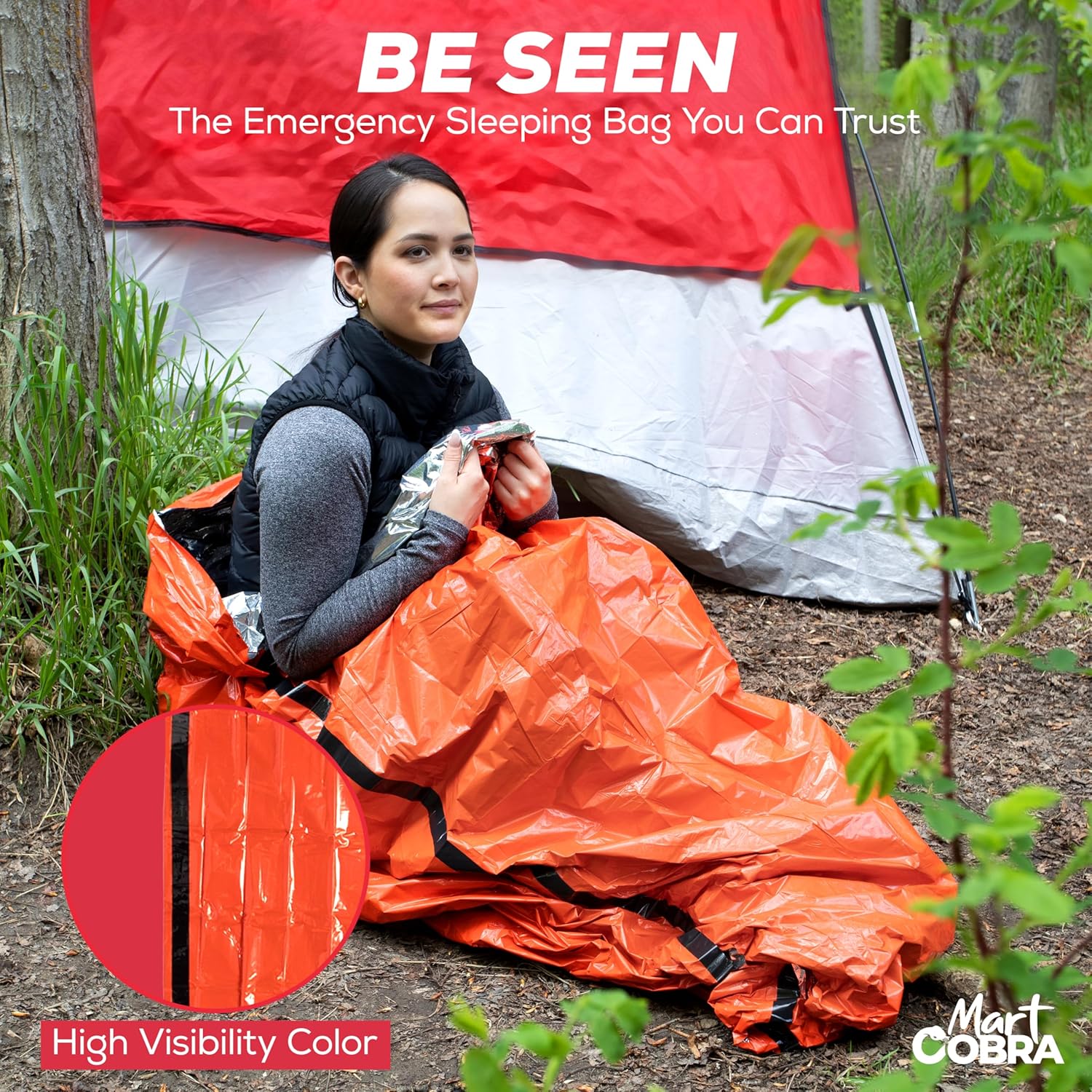 Mart Cobra Emergency Sleeping Bag 3-Pack, 84" x 36" photo 6