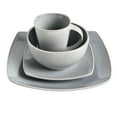 thumbnail image 2 of Gibson Soho Lounge Square 16-Piece Dinnerware Set - Two-Tone Gray, 2 of 11