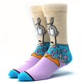 thumbnail image 1 of Los Hombres De La Moda Nuevo Feliz Divertido Calcetines De Algodón Colorido Loco De Dibujos Animados Conejo Increíble Diversión Adolescentes Largos Divertidospangjing, 1 of 4