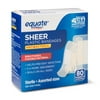 Equate Sheer Antibacterial Plastic Bandages, Assorted Sizes, 80 Ct
