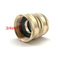 thumbnail image 5 of Clearance! Nomeni Water Connector Internal Brass Brass Adapter Two-Way Hose Connector 3/4 Connector Thread Garden Patio & Garden Garden Tools Gold, 5 of 5