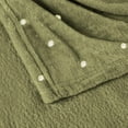 thumbnail image 6 of BNM Polka Dot Plush Soft Fleece Blanket, Twin, Sage, 6 of 9