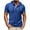 Blue, variant on ZRGHAOYLQ Solid Color Henley Shirt Hooded Short Sleeve Shirts for Men Big and Tall Drawstring Hoodies Loose Fit Muscle Shirt Button Up V Neck Stylish Tops