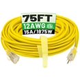 thumbnail image 1 of Cable de extensión POWGRN 12/3, 23 m, resistente al agua, 1875 W, 1 of 7