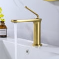thumbnail image 2 of Deck Mounted Single Hole Bathroom Sink Faucet, Single Handle Bathroom Basin Faucet, 2 of 10