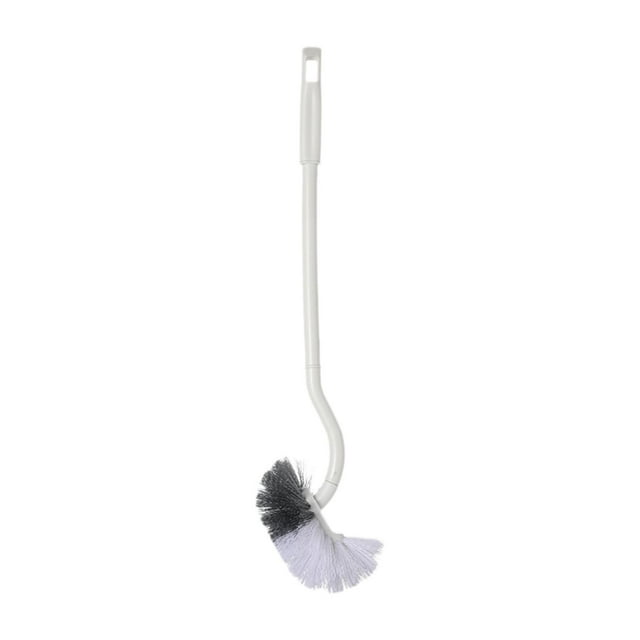 Cepillo de baño curvo, limpiador de inodoros, cepillo de limpieza de inodoros, cepillo para el borde de la taza del inodoro para el baño del