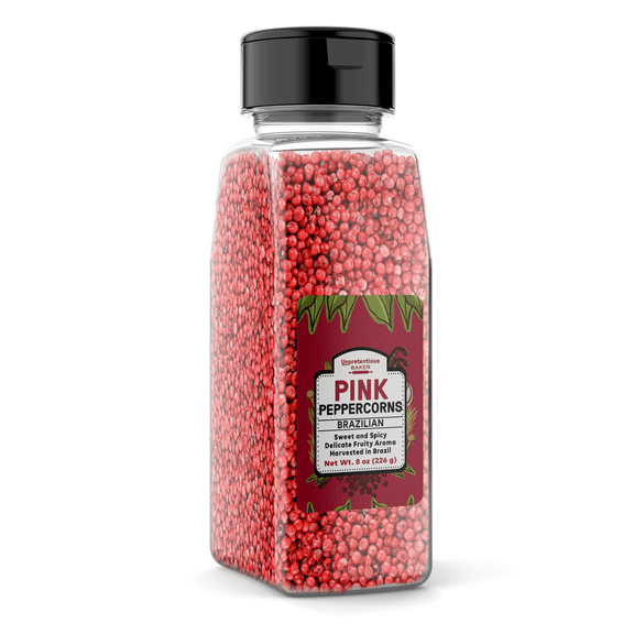 Unpretentious Whole Pink Peppercorns, 4 Cups, From Brazilian Pepper Trees, Fruity & Spicy Taste