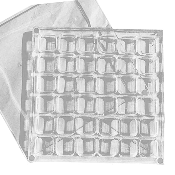 Caja de almacenamiento de arte de uñas Sunnimix a prueba de polvo 36 rejillas
