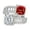 Red, variant on 925 Sterling Silver Pink Sapphire Citrine Amethyst Emerald Ruby Simulated Moissanite Gemstone Ring for Women