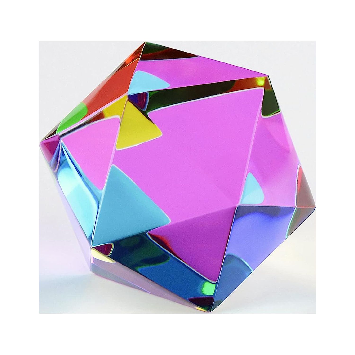 CMY Cubes® The Motus - Icosahedron, Optical Polyhedron, Subtractive ...