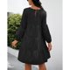 thumbnail image 1 of Vestido Midi, Cómodo Vestido De Mujer De Color Puro Con Manga Larga De Globo Para El Hogar ANGGREK Otros, 1 of 6