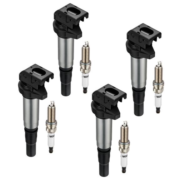 SPEEDWOW Ignition Coils UF598 and Iridium Spark Plug 97968 Compatible with Mini Cooper Countryman Paceman l4 1.6L Set of 4