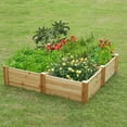 thumbnail image 2 of Wooden Raised Garden Bed Divisible - Deformable Garden Planters, Outdoor Raised Planter Box for Flowers/Vegetables/Herbs in Outdoor Yard/Patio 88 x 24 x 10in, 2 of 8