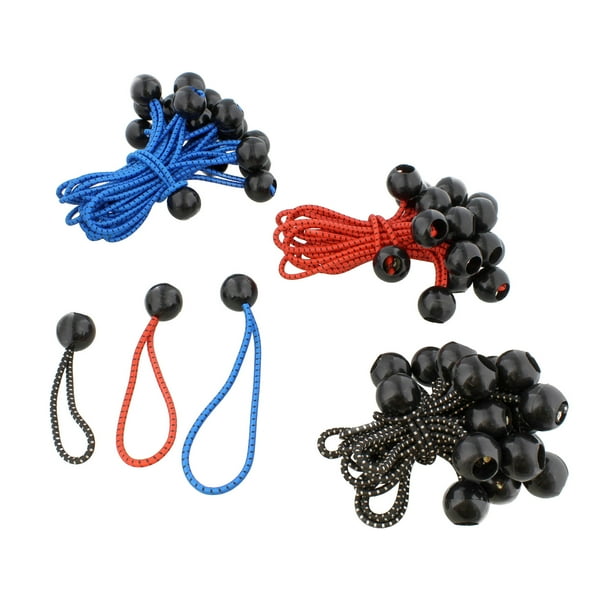 ABN Bungee Ball Fastener Elastic Ties Tarp Ball Bungee Cords Canopy Bungee 60pk
