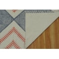 thumbnail image 5 of Casavani Square Handwoven Cotton Dhurrie Blue Living Room Carpets Home Decor Kilim Rug 5x5 feet, 5 of 5