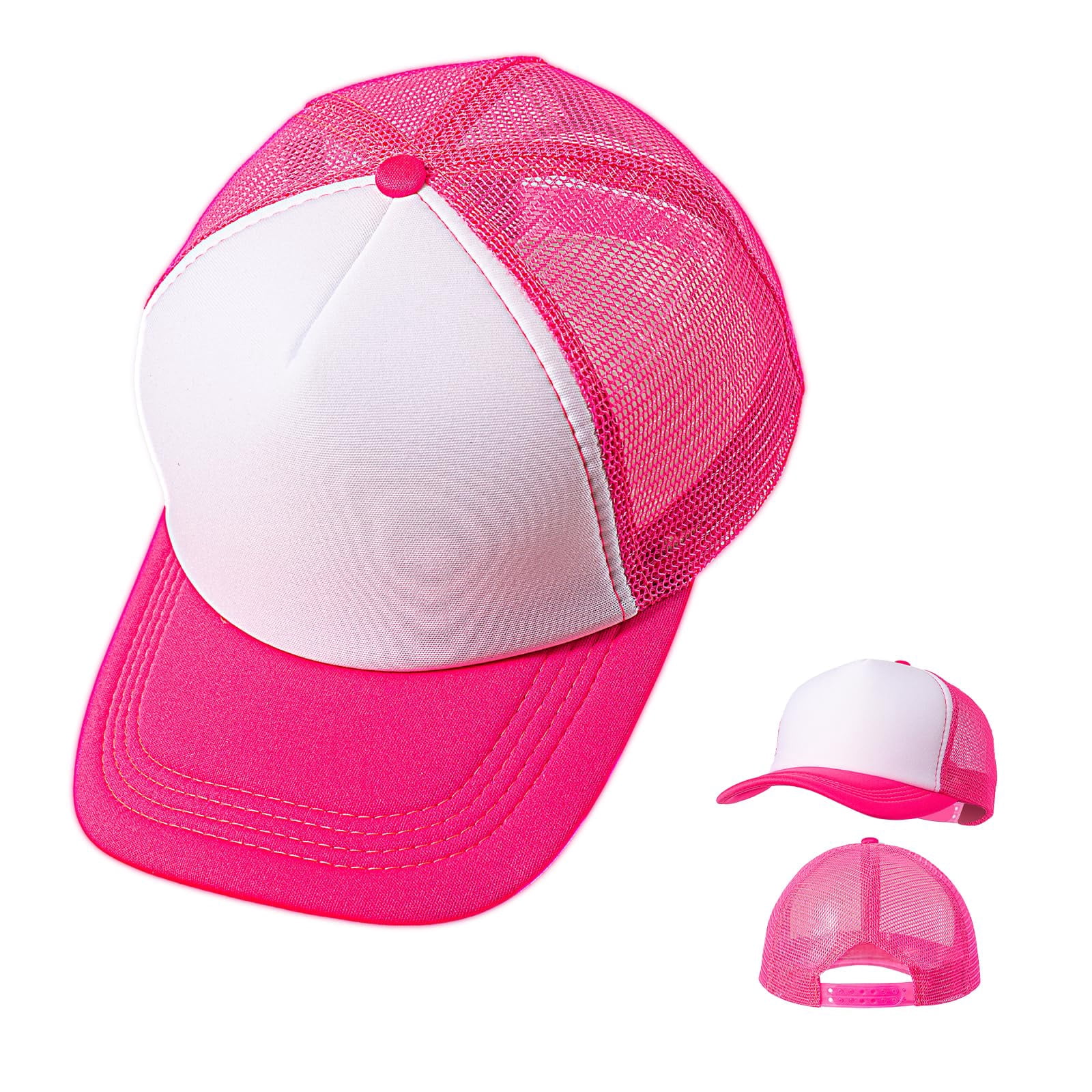 10 Pack of Blank Trucker Hat Bulk Mesh Cap Men and Women Baseball Cap DIY Graffiti Hot Stamping Duck Tongue Cap