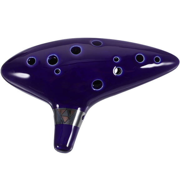Luxshiny Hole Ocarina Alto C Ocarina Flute Music Production Blue 1Pack