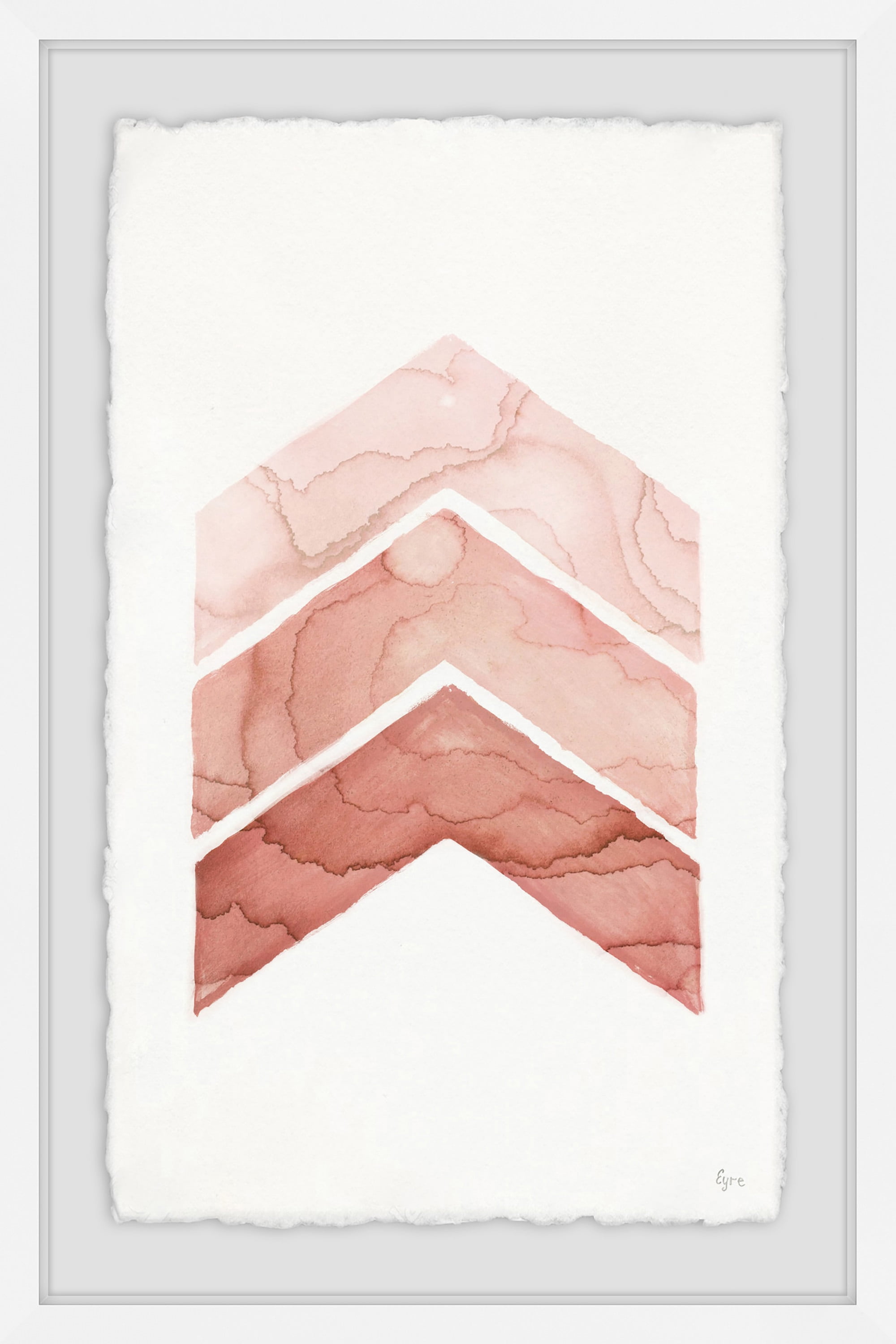 Rose Edges Framed Painting Print