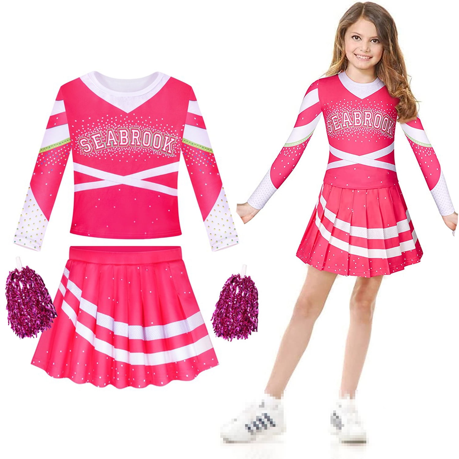 Disney High School Musical Wildcat Cheerleader Girls Costume ...