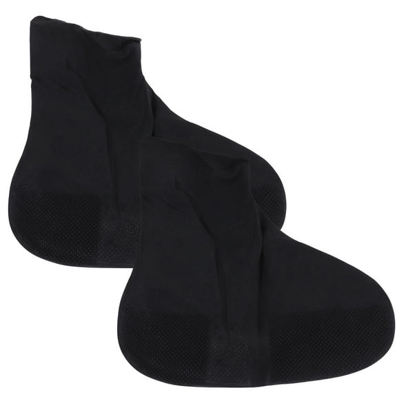 TEHAUX  Elastic Boot Cover Rain Protector Waterproofing Covers Reusable Men and Women Travel Black