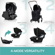 Evenflo Shyft DualRide Infant Car Seat and Stroller Combo with Carryall Storage, Boone